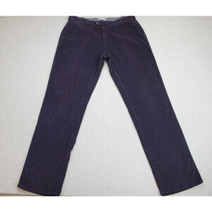 Peter Millar Pants Mens 38 Dark Purple Corduroy Pima Cotton Blend Stretch